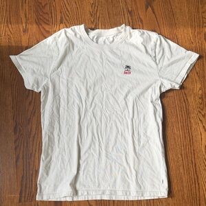 Katin White Short Sleeve Tee with Black Palm and Red Logo Embroidery🌿